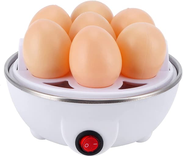 Hurtig Eggkoker, Elektrisk Eggkoker med Kapasitet for 7 Egg, Mini Eggkoker