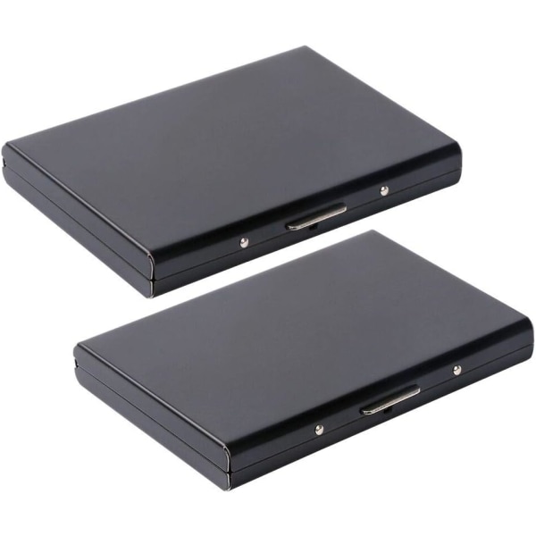 2 delar kreditkortshållare, metall visitkortshållare med RFID