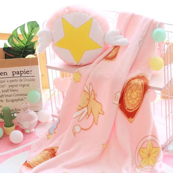 1-pack Cardcaptor Sakura Varierad Sakura Star Staff Cartoon Kudde