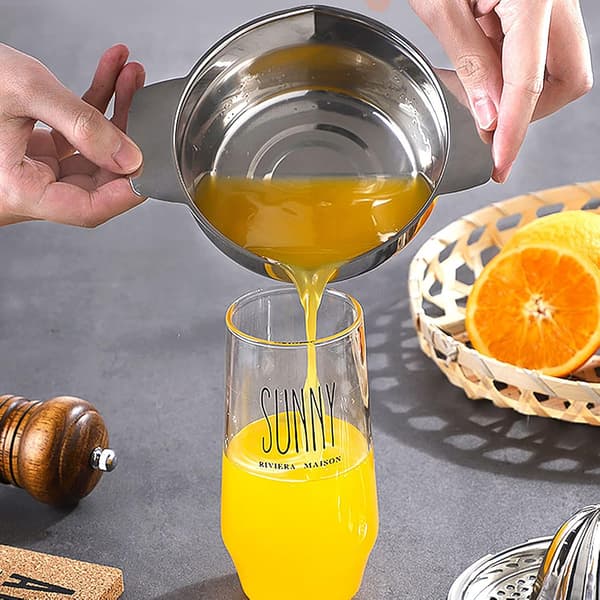 Manuell Citruspress, Tvättad Rostfritt Stål Citronpress Ora