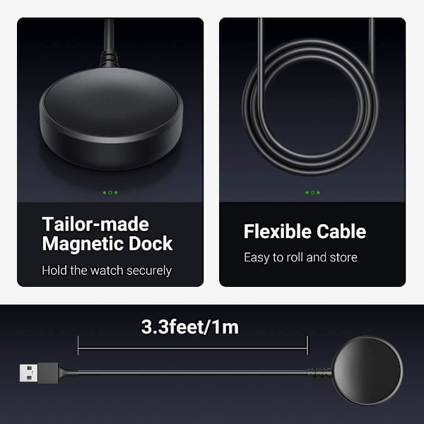 Oplader Kompatibel med Samsung Galaxy Watch 4/4 Classic/Galaxy W