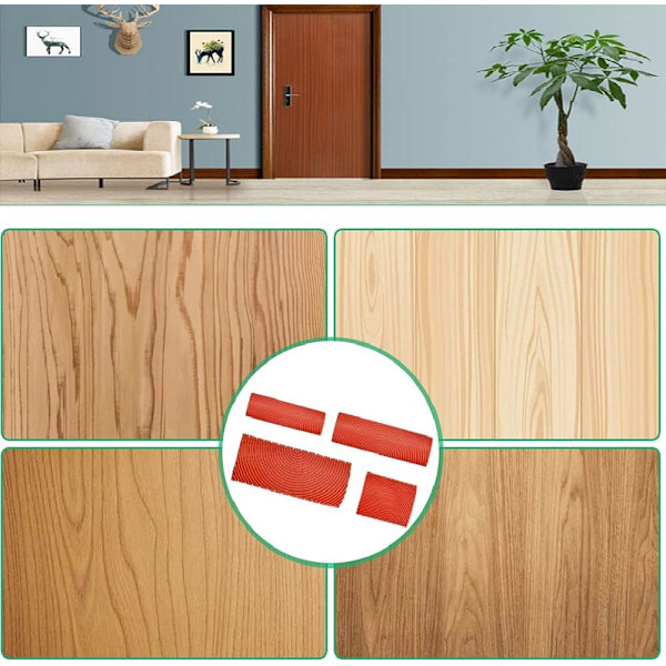 Gummikam för träimitation, verktyg för målning, kam, falskt trä, DIY I