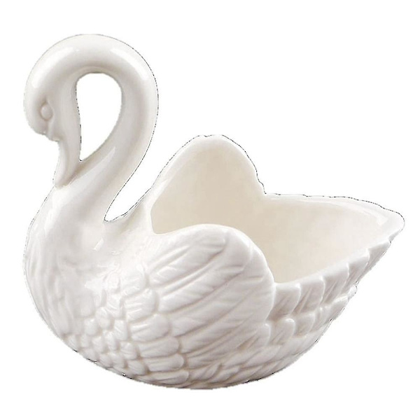 Creative White Swan Keramisk blomkruka Multifunktionsljusstake DXGHC
