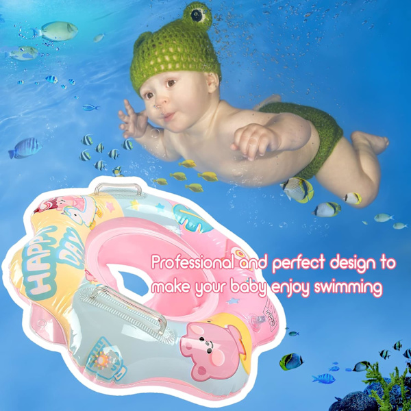 Babyboj, Uppblåsbar Badboj för Bebisar, Babybadstol, Simning