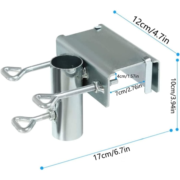 Parasolholder, parasolholder, balkonreling, parasolspænd