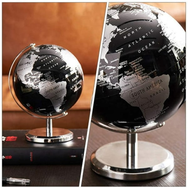 Kort med Base Globe Antik Globe Retro Verdens Dekorativ Globe De