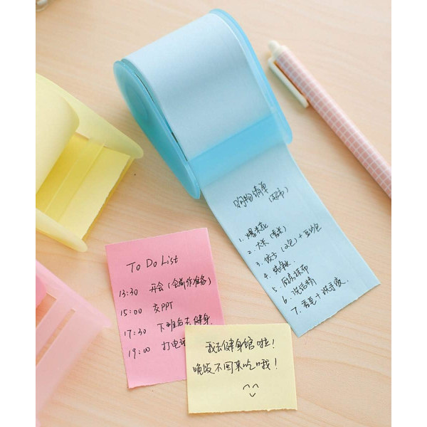 4 Ruller Fuldt Klæbende Sticky Notes, Bredde x Længde 2\" x 30\"