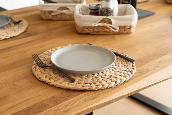 Sjögräs Underlägg (Flätat Vattenhyacint) - 35cm - Tvättsbart - Ro