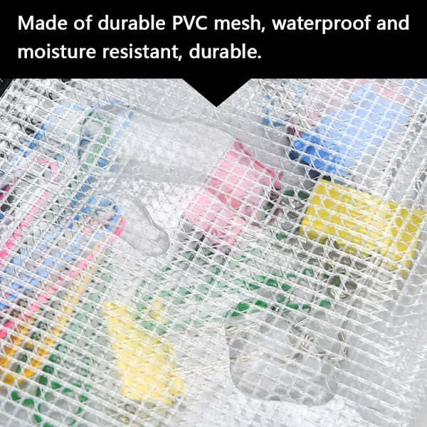 A5 Lynlåspose, Lynlåsdokumentmappe, Transparent mappe, PVC-mappe