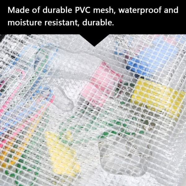 A6 lynlåspose, lynlåsdokumentmappe, gennemsigtig mappe, PVC-dokument