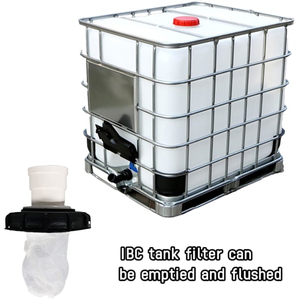 2 Pak Lid Filter, Nylon Regnvandsfilter, IBC Tank Udskiftning DXGHC