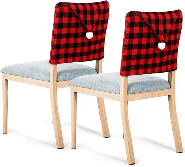 6 st julstolsryggar Julstolsöverdrag Hatt B