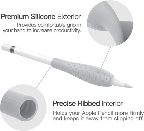 Silikoni Kotelo Apple Pencil - [Anti-Roll Design, Ergonomiset Tri