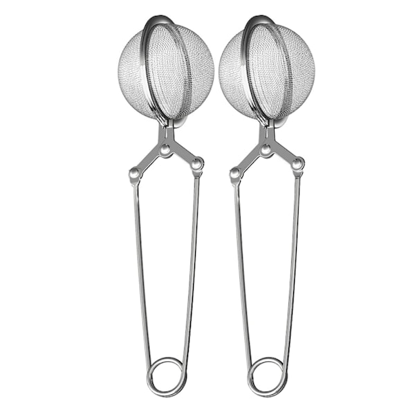 2 teinfusionsset med handtag för att blötlägga lösa teblad