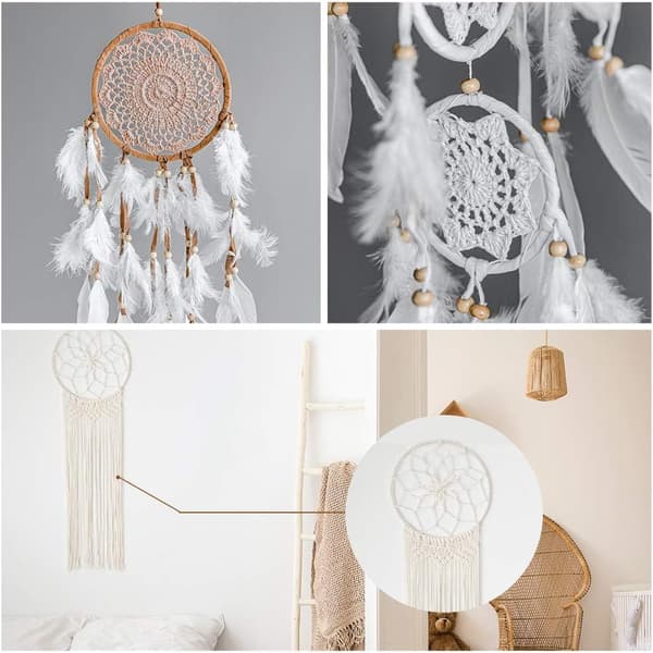 12 stycken bambukransringar i 6 storlekar för macramé