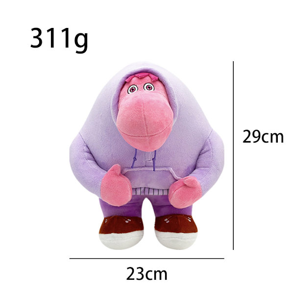 Inside Out 2 plysj, Inside Out 2 leketøy, Angst plysj, Inside Out 2 plysjdyr, Pute plysj, Myk dukke Beste gavevalg for Bir