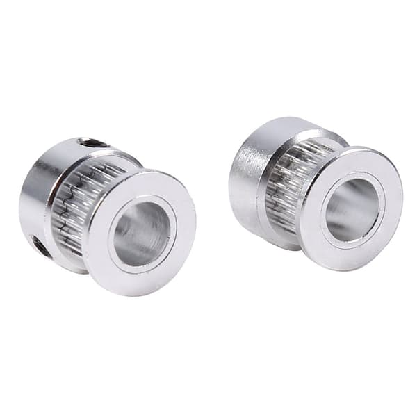 2 stk. GT2 Remskive 20 Tænder 8mm Timing Remskive Aluminium Legering Til
