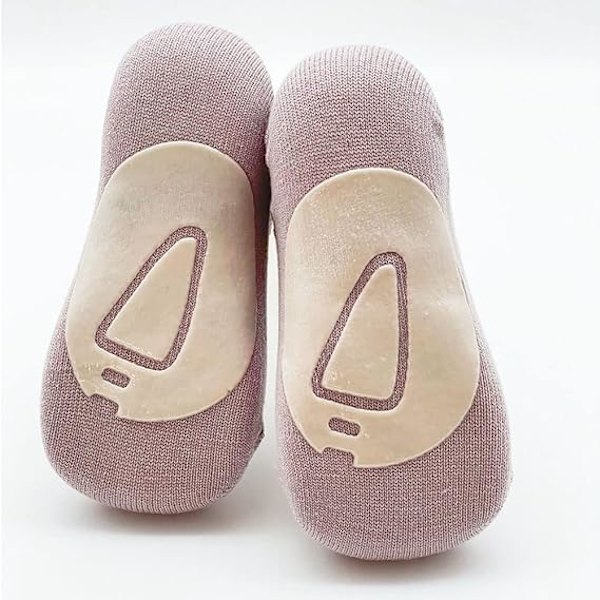 5 Par Babybarnsokker Usynlige Antislipp Bomulls Sokker Dyr Pat DXGHC
