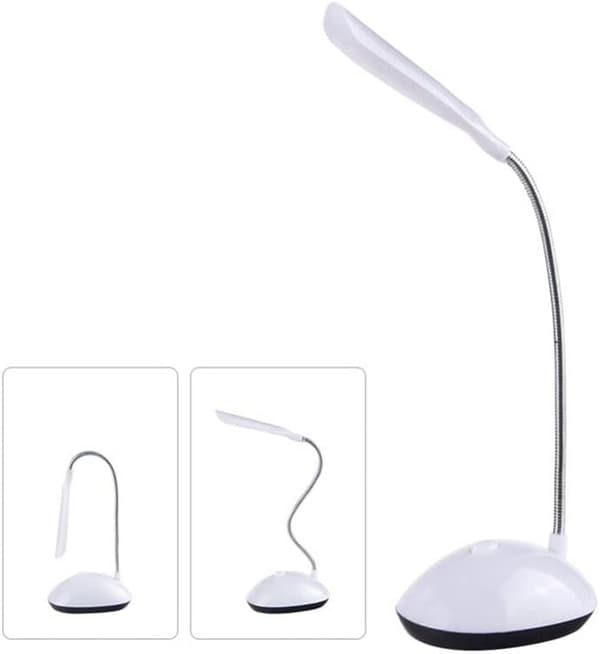 Mini Bærbar Fleksibel LED Skrivebordslampe med Øyevern - Batteri