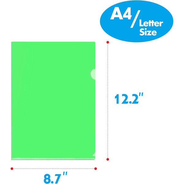 30 Läpinäkyvää Dokumentti Taskua A4 ja Le DXGHC:lle