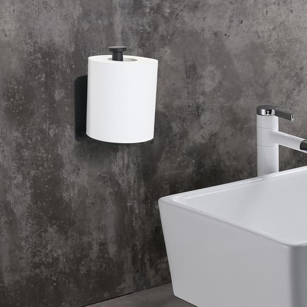 Sort toiletpapirholder i rustfrit stål 304, velegnet til ba DXGHC