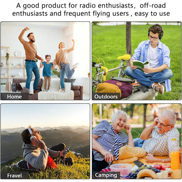 Bärbar Radio, AM/FM Batteridriven Radio, Bärbar Mini Radio