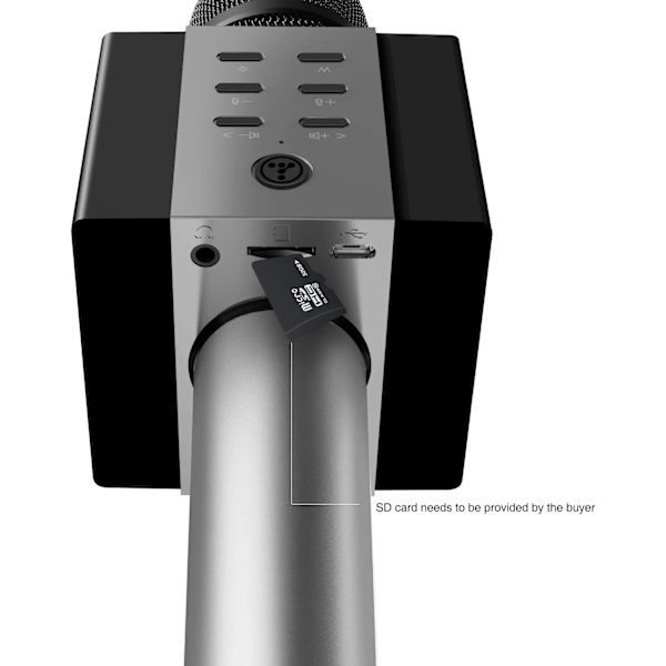 Trådlös Bluetooth Karaoke Mikrofon, 10W Större Volym, Mer Bas