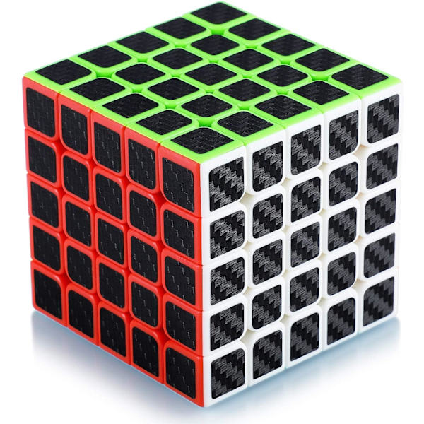 Magic Speed ​​Cube5x5x5 Nopeuskuutio Magic Cube Hiilikuitu Tarra
