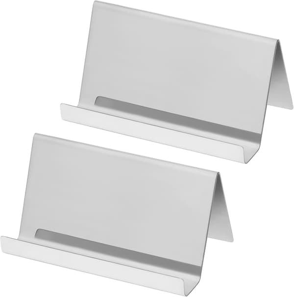 Visithållare i rostfritt stål (2-pack) - 30 kortkapacitet