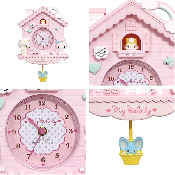 Barnväggklocka 12 tum Cartoon Swing Flickor Barn Väggklocka DXGHC
