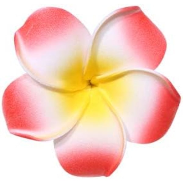 6 st 2.7'' Hawaii Hawaiiansk Plumeria Blomsterklämmor Bröllop Brud