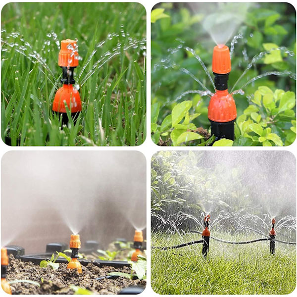 10 st Dubbla Funktioner Droppbevattningssystem Droppkit 4mm/7mm H