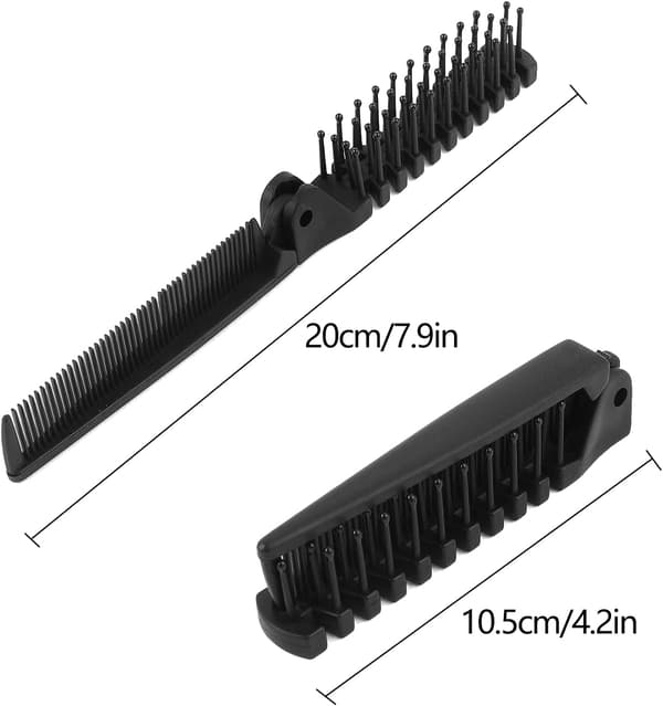 Bärbar Hårfborste, Fickhårfborste, Vikbar Hårfborste, 5-pack DXGHC