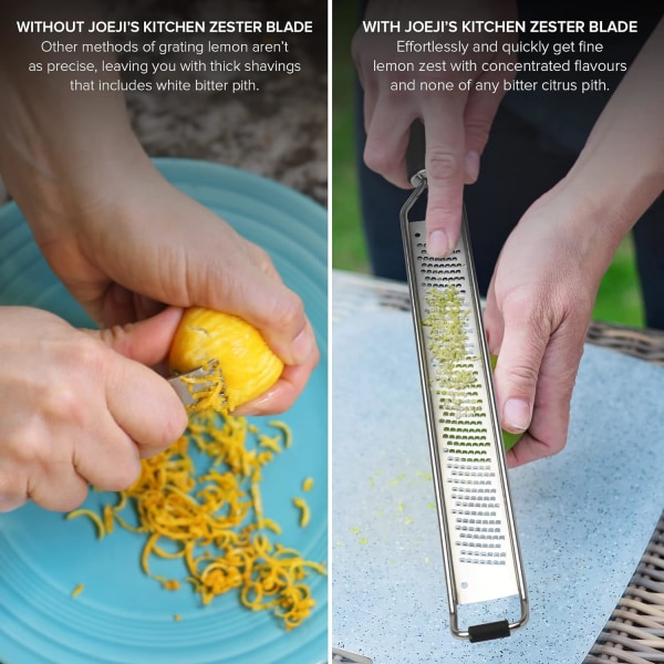 Rustfrit stål citron citronskalrivejern multifunktionel ergonomisk
