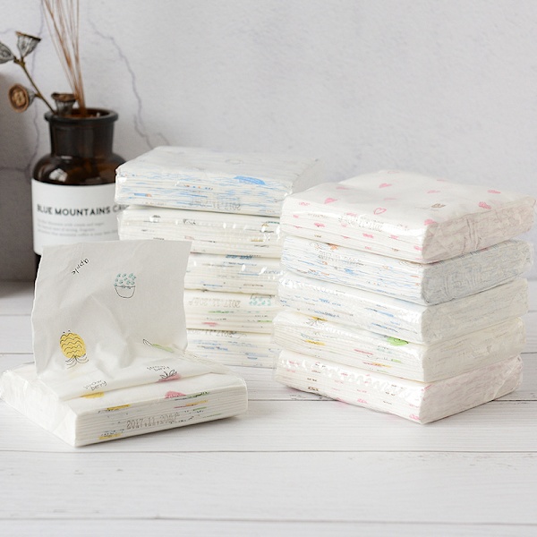 12-pack transparent toalettpapper för daglig användning, 50 ark per förpackning