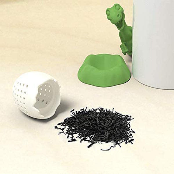 2 stk. silikon dinosaur baby temaker dinosaur egg te hou