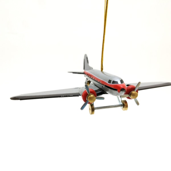 Jern nostalgisk retro leketøy Boeing fly julepynt DXGHC