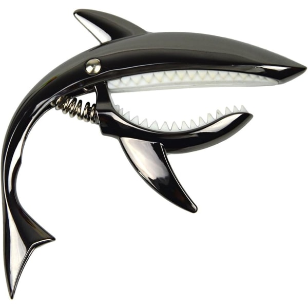 Shark Capo, stämningsklämma i zinklegering för akustisk, folk, elgitarr och
