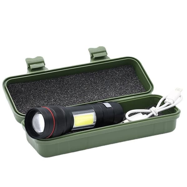 Ultra Tehokas LED-Taskulamppu - 2 kpl Latautuva Taskulamppu, Tac
