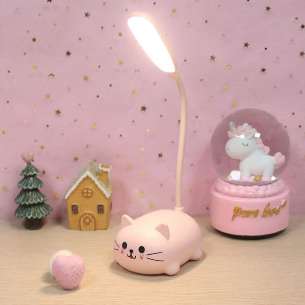 Barnelampe, LED skrivebordslampe for barn, lades