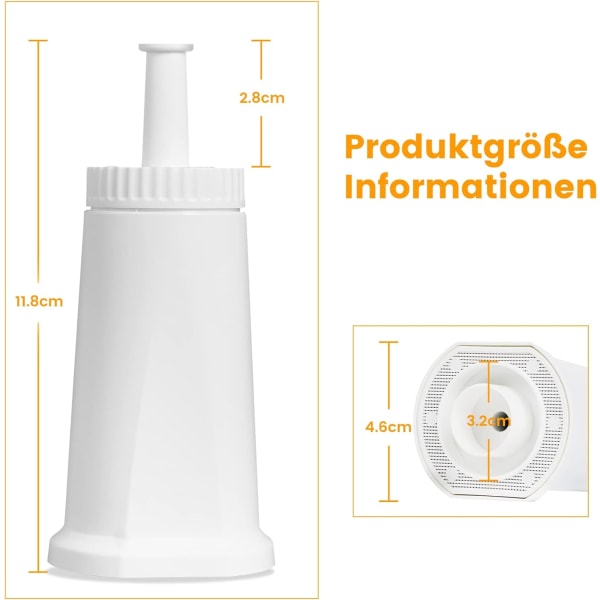 2 Pak Vandfilter til Kaffe Maskine, Sage Barista Express Filter