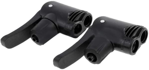 2 stk Dobbelt Hoved Luftpumpe Ventil Adapter, Universal Cykel