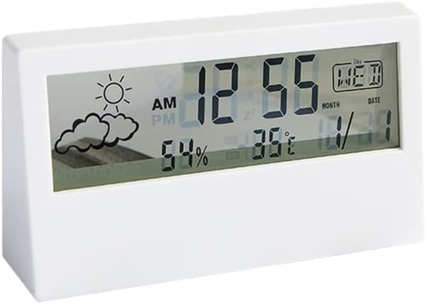 LED Termometer Thermo-Hygrometer Multifunksjonell Elektronisk Temper