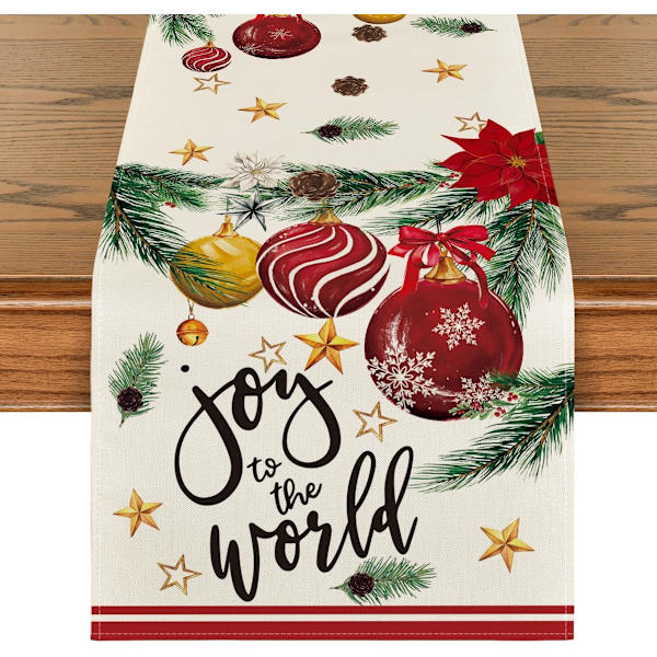 Joy to The World Julgranskulor Julbordsskydd, Tallkotte Vintersemester Kök Matbord Dekoration för Hem Pa