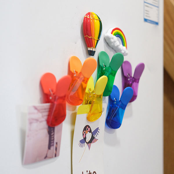 Sæt med 6 Magnetiske Forseglingsmadklemmer - Plastikklemmer til Mad  DXGHC