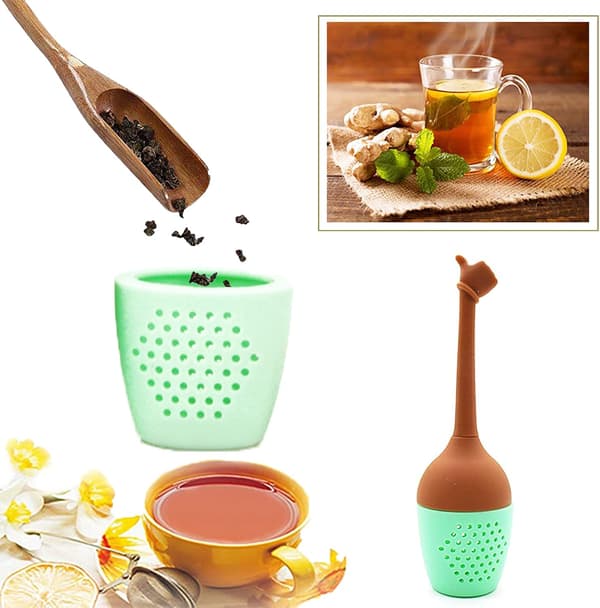 Teekuleinfuser for mange te-staver for te-sil for teblad