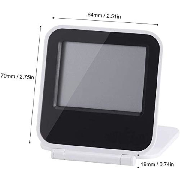 Mini Multifunktionel Foldbar Digital Vækkeur LED Ur Porta