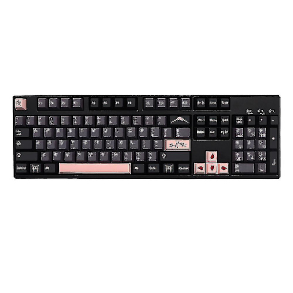 136 Key Nightsakura Keycap Pbt Engelska Keycaps Kompatibel Wit DXGHC
