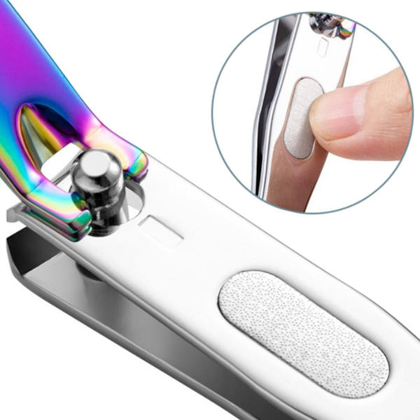 4-pack Färggradienta Nagelsaxar Sjöjungfru Rostfritt Stål Naglar