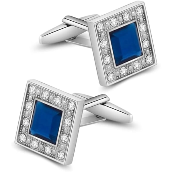 Højkvalitets indlagte diamant zirkon metal manschetknapper Udenlandsk handel DXGHC